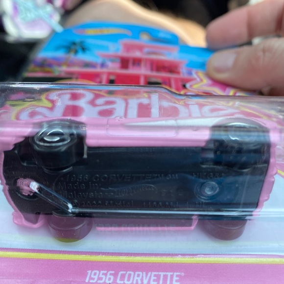 Hot Wheels 2023 Barbie  1956 CORVETTE BARBIE THE MOVIE NIP Pink Chevy Chevrolet - Picture 4 of 7